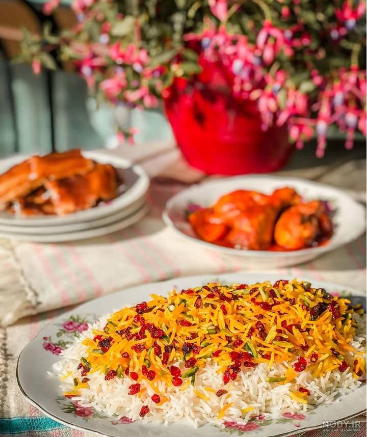 عکس زرشک پلو با مرغ مجلسی با کیفیت بالا عکس زرشک پلو با مرغ مجلسی با کیفیت بالا