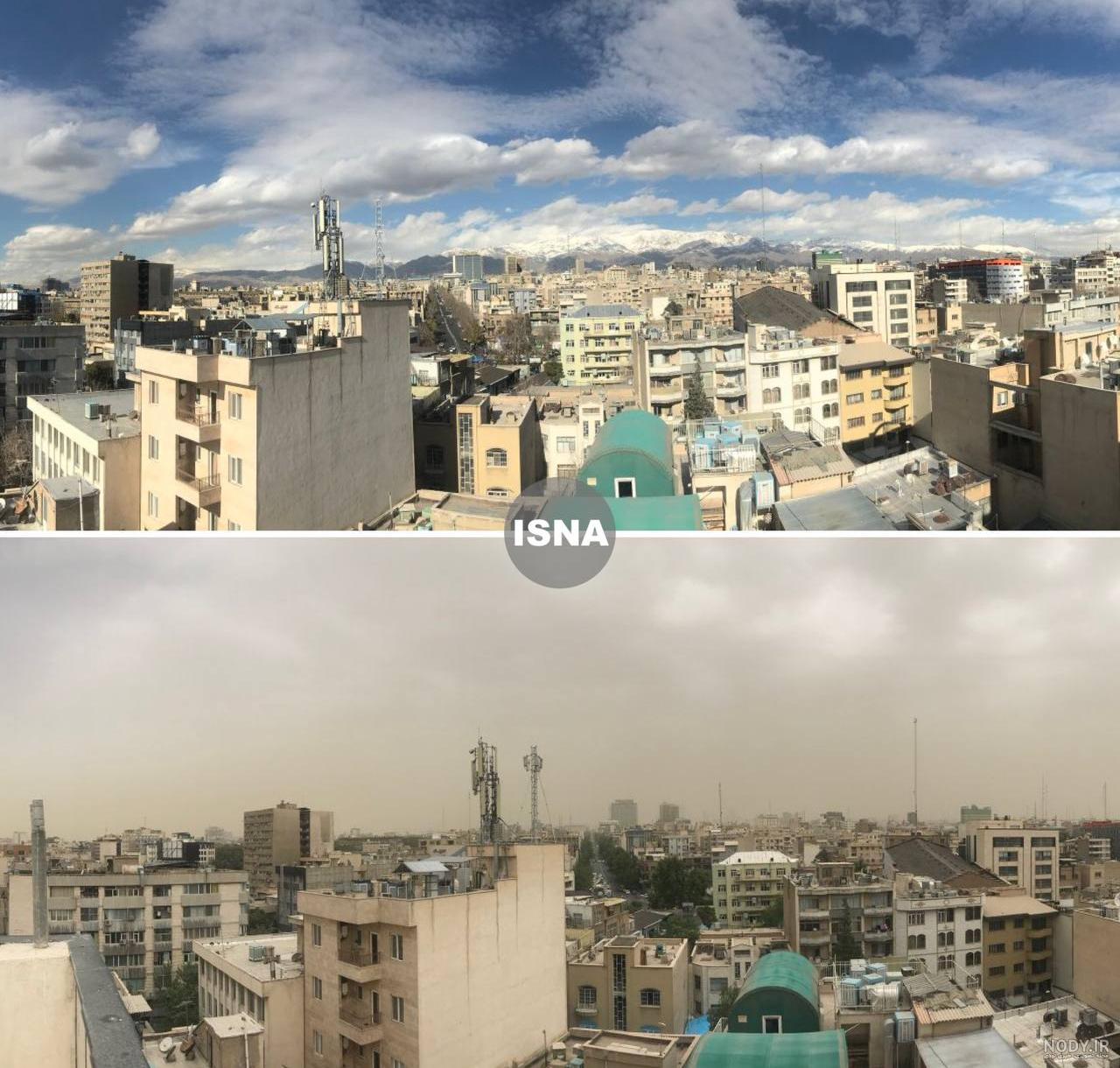 پایداری هوای آلوده در آسمان تهران