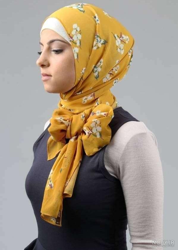 10 مدل جدید بستن روسری – ژیوار اسکارف