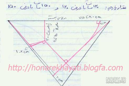 الگو دوخت مقنعه و آموزش دوخت مدل های مختلف مقنعه + الگو به روش ساده | نیمه  شب
