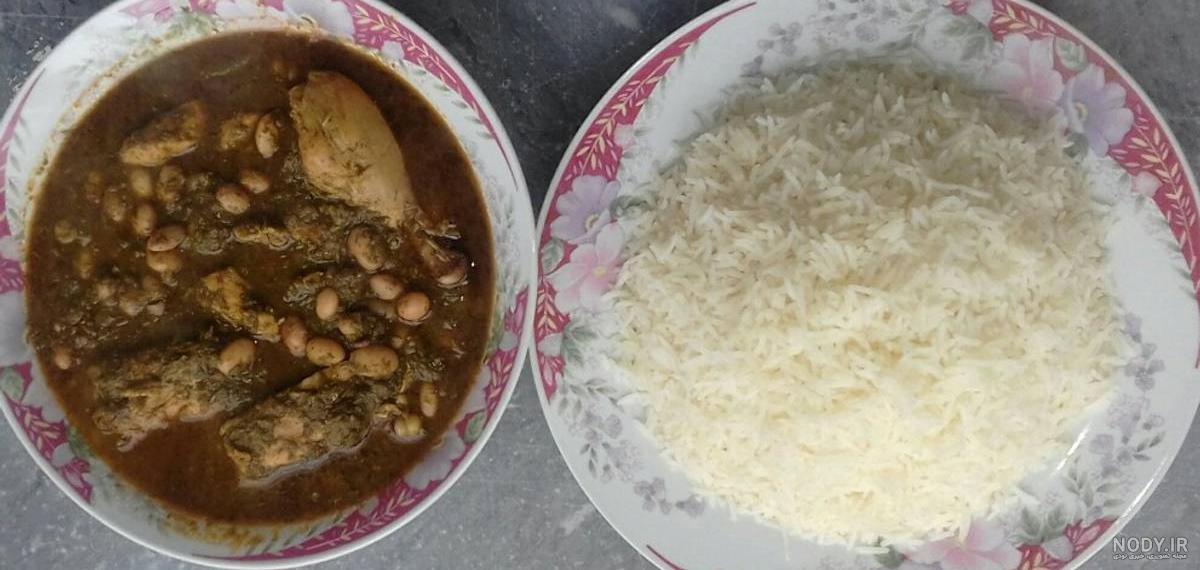 ته چین قورمه سبزی ته چین قورمه سبزی