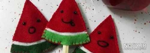 خلاقیت های جذاب و دوست داشتنی تزیین شب یلدا با نمد خلاقیت های جذاب و دوست داشتنی تزیین شب یلدا با نمد
