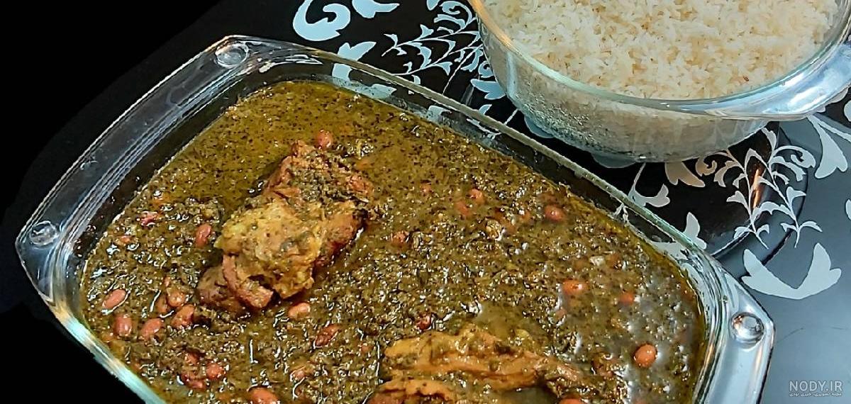 عکس خورشت قورمه سبزی با برنج عکس خورشت قورمه سبزی با برنج