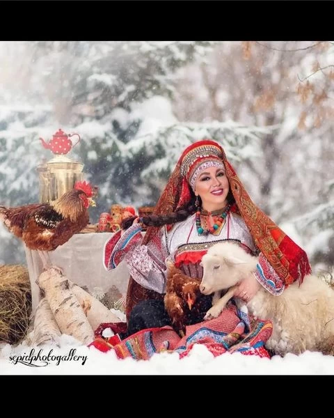 بهنوش بختیاری با گوسفندش روز عید قربان ۱۴۰۲ !!