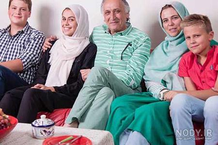 عکس جدید احمد نجفی و همسر و فرزندانش - عکس نودی