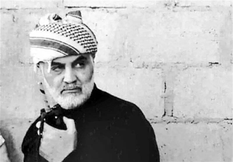 عکس حاج قاسم موقع شهادت