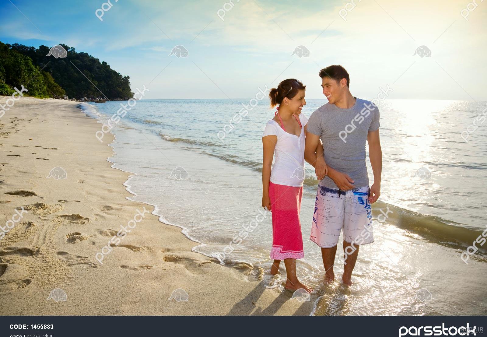 عکس عاشقانه کنار دریا عکس عاشقانه کنار دریا