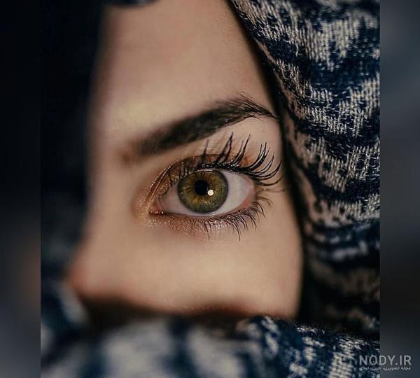 عکس پروفایل چشم دختر + متن و شعر چشم زیبا و درشت رنگی