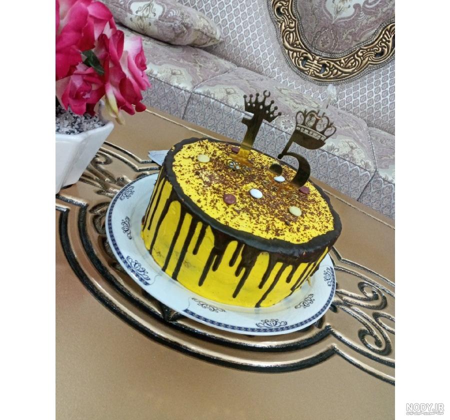 عکس کیک زرد