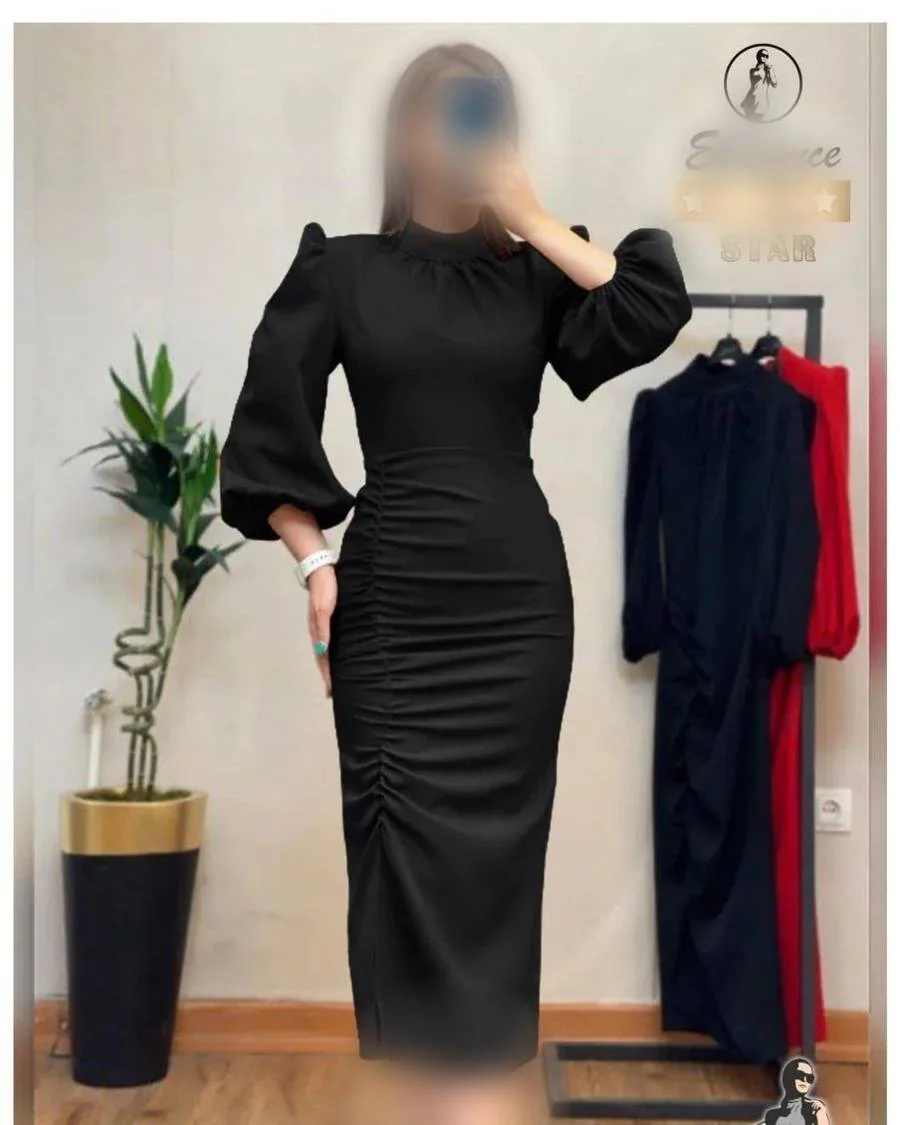 لباس مجلسی زنانه مشکی لمه