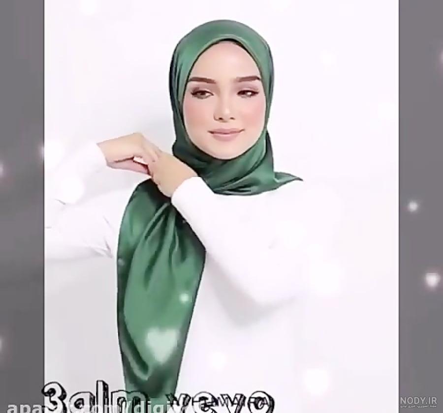 آموزش بستن شال برای مهمانی - بانی مگ