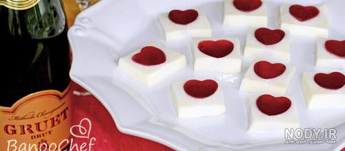 دسر ژله قلبی