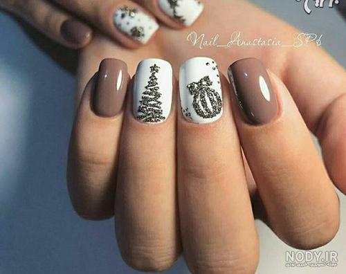 طراحی ناخن خاص ویژه کریسمس شیک و مجلسی