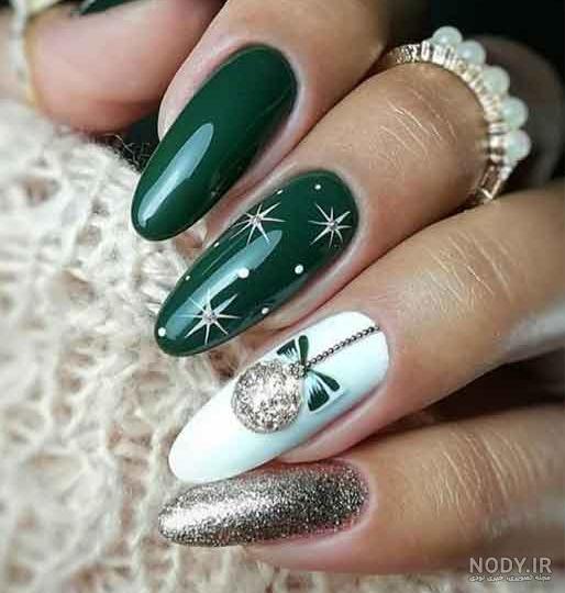 طرح ناخن کریسمسی ۲۰۲۴