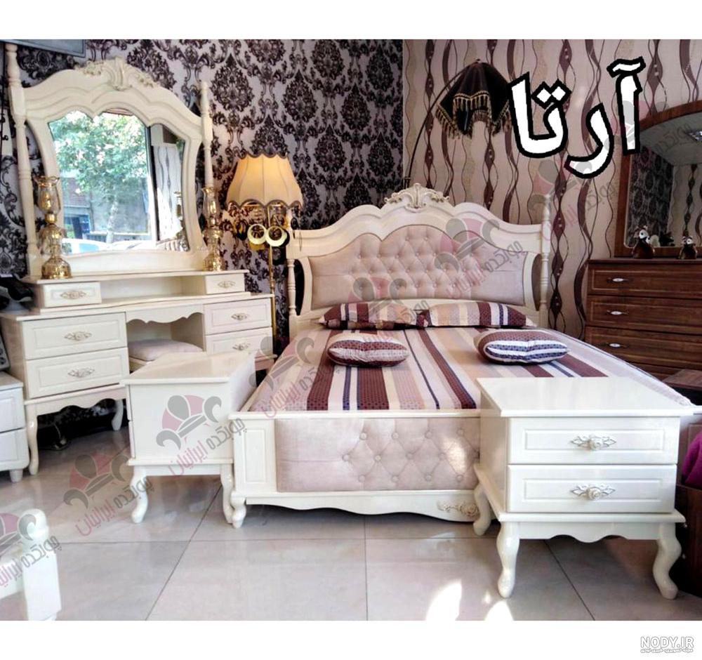 عکس تخت خواب دو نفره دخترانه