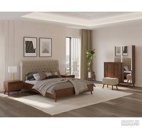 عکس تخت خواب دو نفره دو طبقه