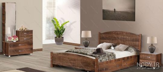 عکس تخت خواب دو نفره ساده