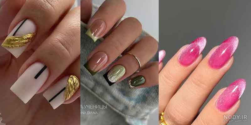 عکس طرح ناخن با لاک ساده