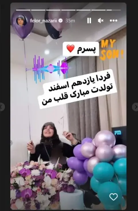تولد خیلی لاکچری فلور نظری برای پسر آلمانی اش + عکس تولد خیلی لاکچری فلور نظری برای پسر آلمانی اش + عکس