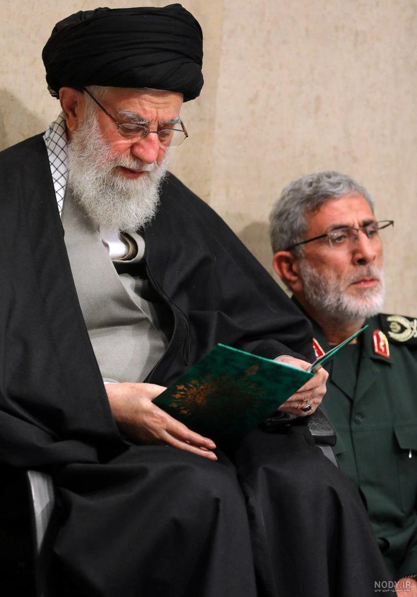 دانلود عکس های حاج قاسم سلیمانی با رهبر