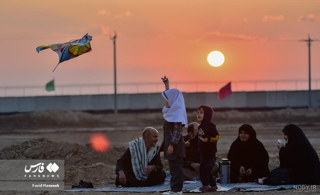 طلوع و غروب خورشید زمستانی