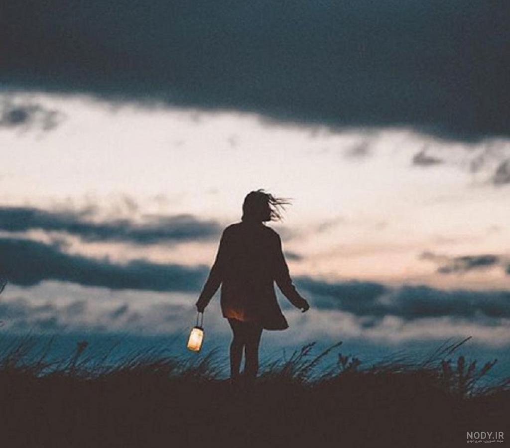 عکس شب ماه غمگین بدون متن