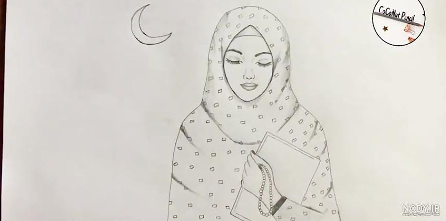 عکس نقاشی ماه رمضان آسان