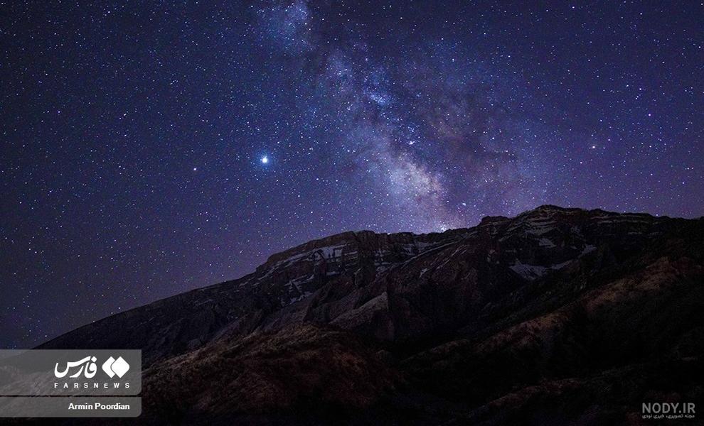 عکس کشور ایران در شب
