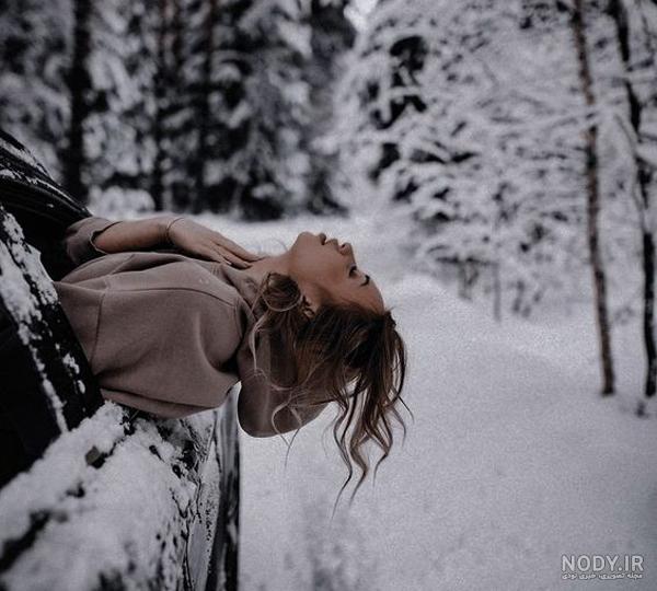 مدل های جذاب برای عکس گرفتن در برف