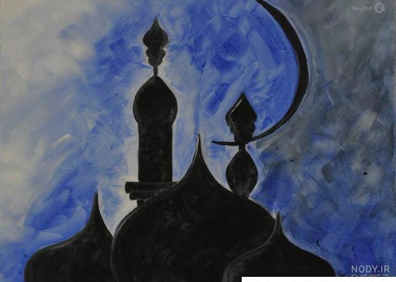 نقاشی درباره ماه رمضان برای کودکان به همراه رنگ آمیزی های زیبا با موضوع  روزه داری
