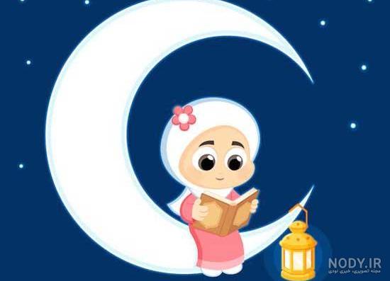 نقاشی ماه رمضان 1403 آسان و زیبا کودکانه - اینفینیتی کیدز
