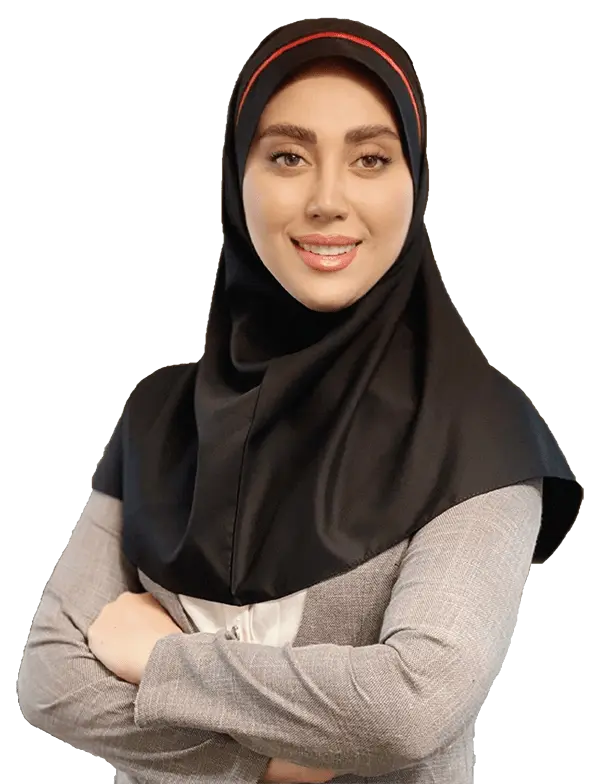 یقه حجاب دینا آبی کم‌رنگ کدd078 - دینا