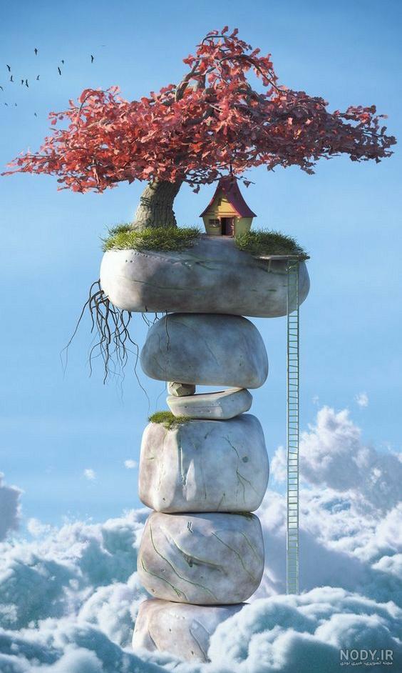 عکس پروفایل آبی ساده