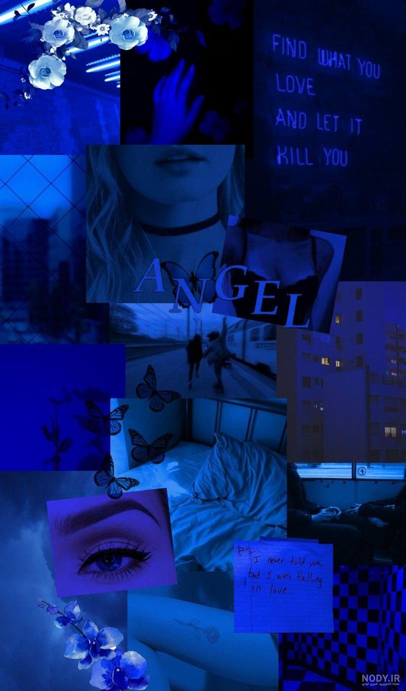 عکس پروفایل آبی ساده