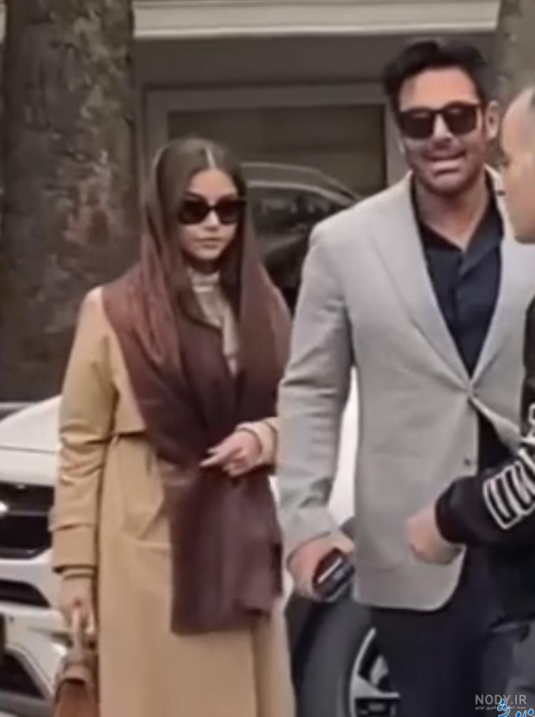 این زن در سلفی گلزار در شمال واقعا همسرش است؟