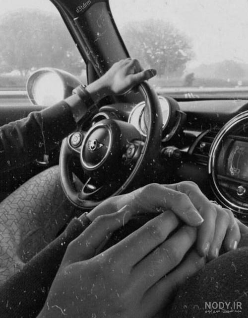 عکس عاشقانه تو ماشین