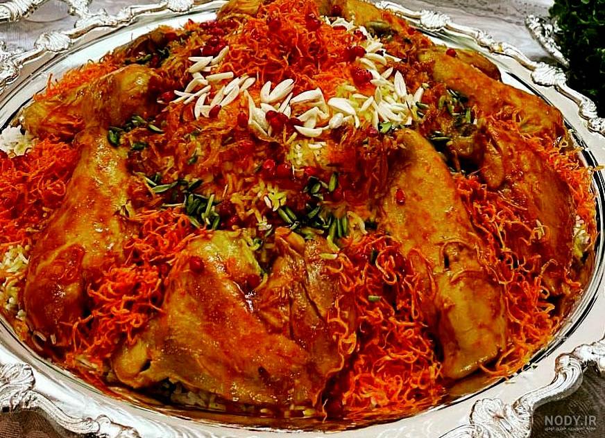 فوت و فن زرشک پلو با مرغ خوشمزه و مجلسی به روش رستورانی + ادویه و سس مخصوص