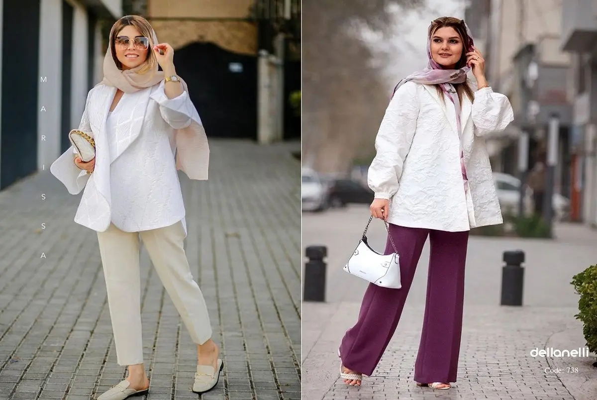 شیک ترین مدل مانتوهای سفید و مشکی شیک ترین مدل مانتوهای سفید و مشکی