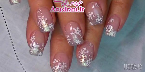 عکس دونه برف روی ناخن