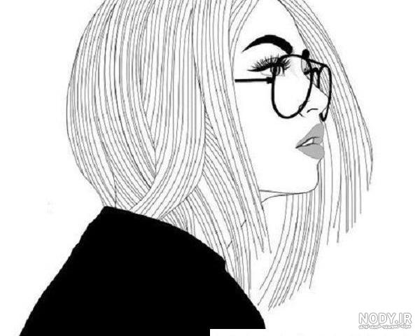 عکس نقاشی سیاه و سفید ساده عکس نقاشی سیاه و سفید ساده
