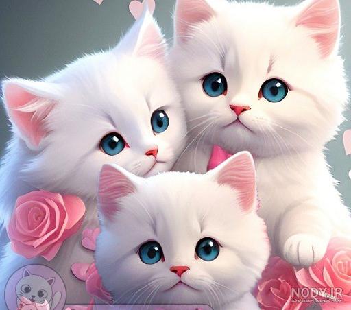 ژست عکس با گربه های ملوس و بانمک ژست عکس با گربه های ملوس و بانمک