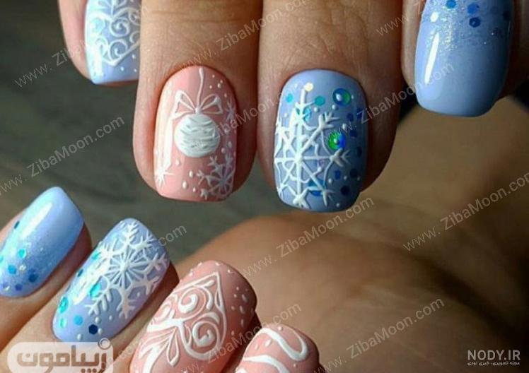 ۴۰ طرح ناخن زمستانی با ایده های زیبا و جذاب | دوره های دترلند