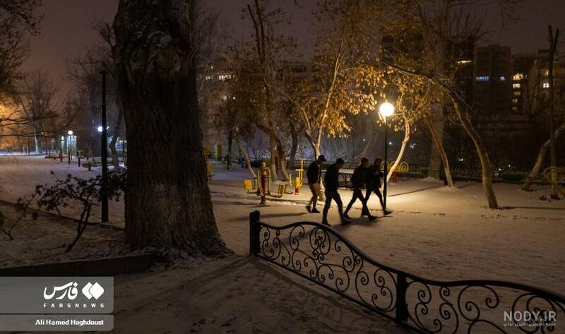 عکس برف تبریز