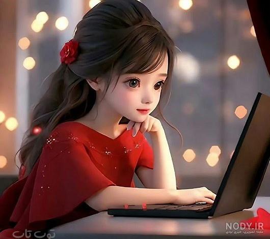 عکس پروفایل دخترونه فانتزی عروسکی با متن