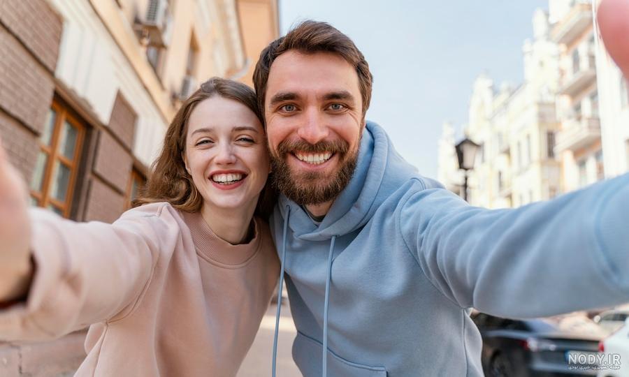 ژست عکس سلفی دونفره عاشقانه ❤️ [ بهترین تصاویر ]