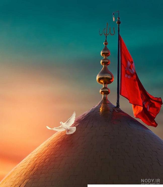 عکس حرم امام حسین عکس نوشته