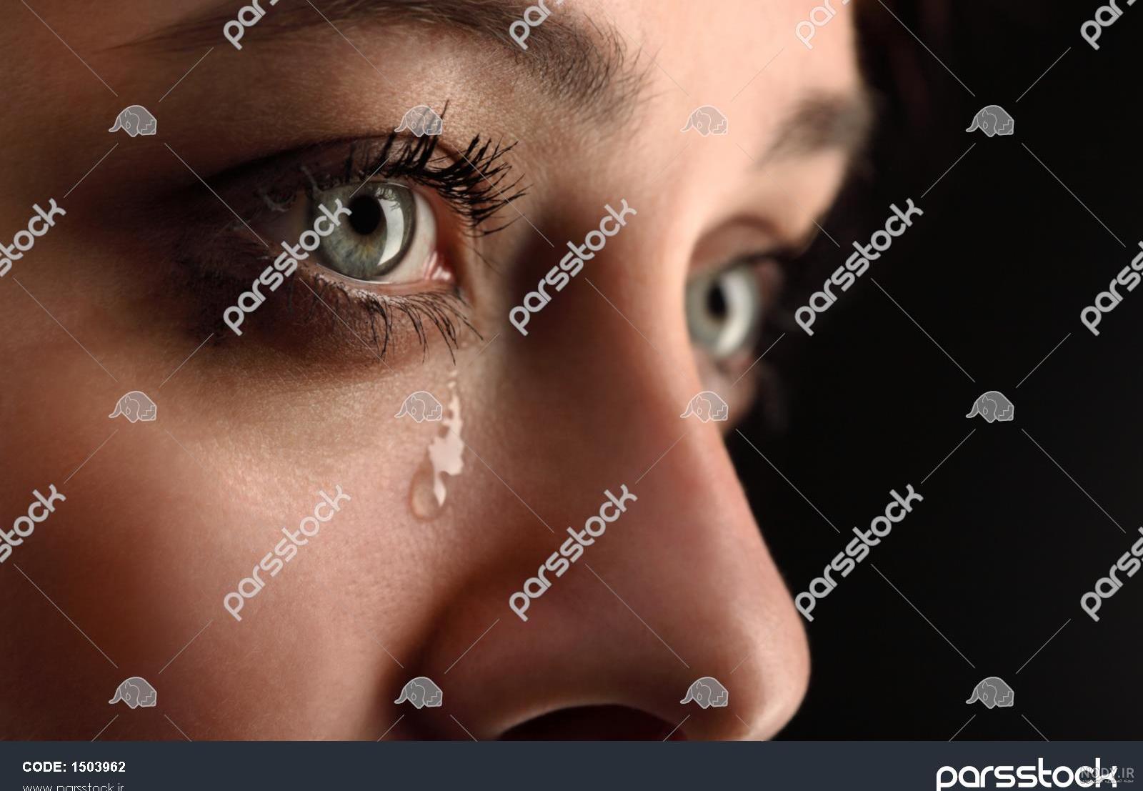 عکس گریه یک زن