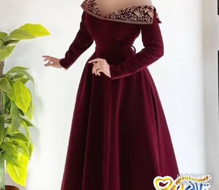 مدل لباس یقه دلبری مجلسی + مدل لباس یقه دلبری آستین دار مدل لباس یقه دلبری مجلسی + مدل لباس یقه دلبری آستین دار