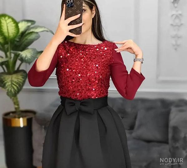 عکس بلوز و دامن دخترانه مجلسی عکس بلوز و دامن دخترانه مجلسی