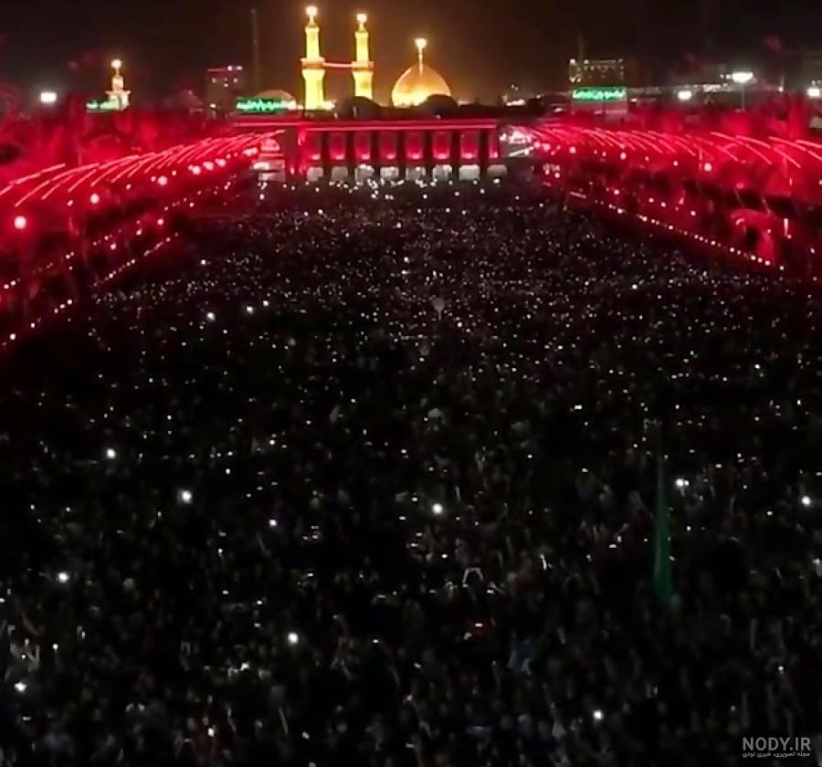 عکس های جدید بین الحرمین در روز اربعین عراق